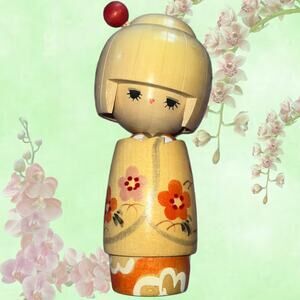 Japanese Kokeshi Wooden Doll